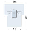 McKesson Sterile Laparotomy Drape, 104 x 76 x 120 Inch 183-I80-05170G-S