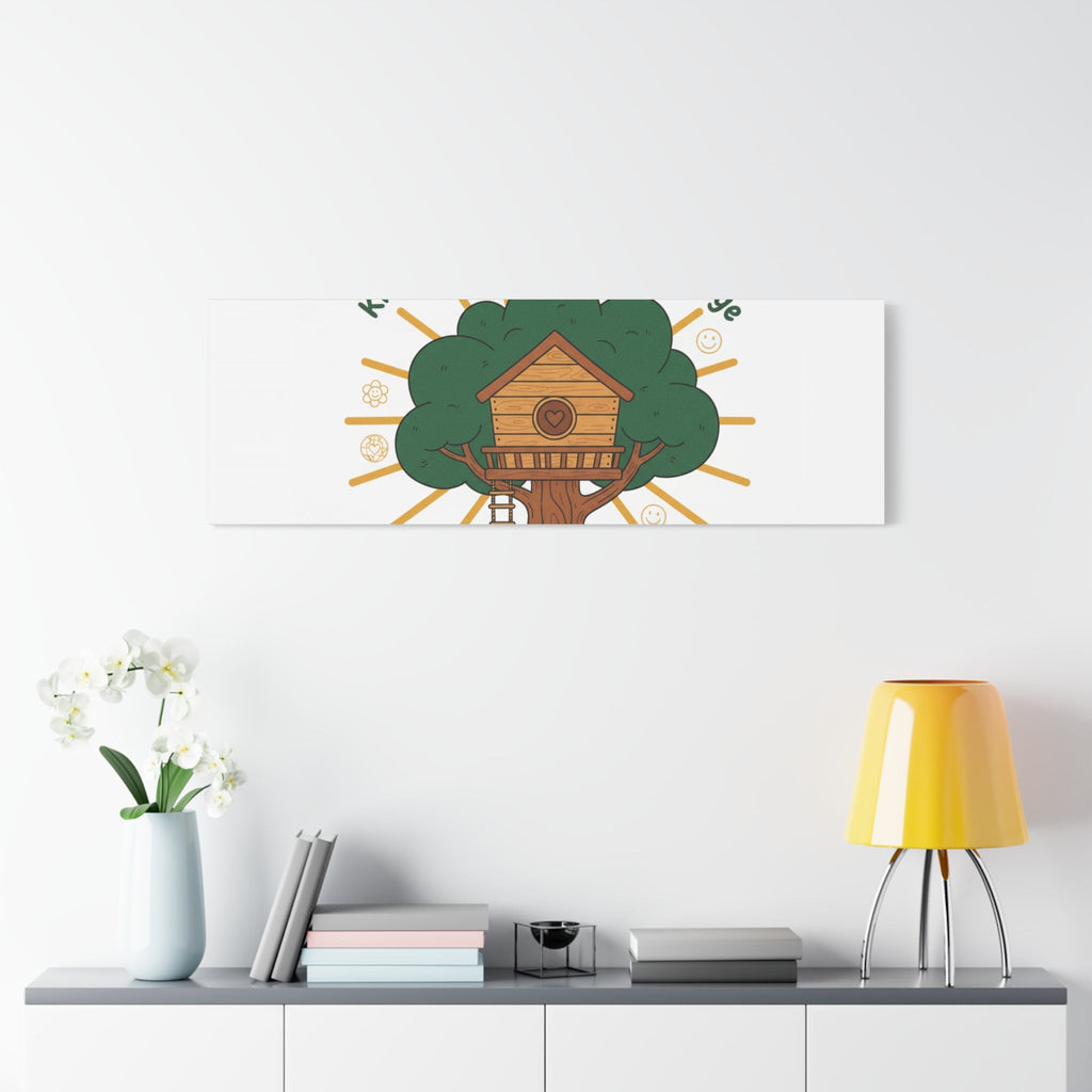 Kindness Is a Universal Language Canvas | Eco Humor, Treehouse Art