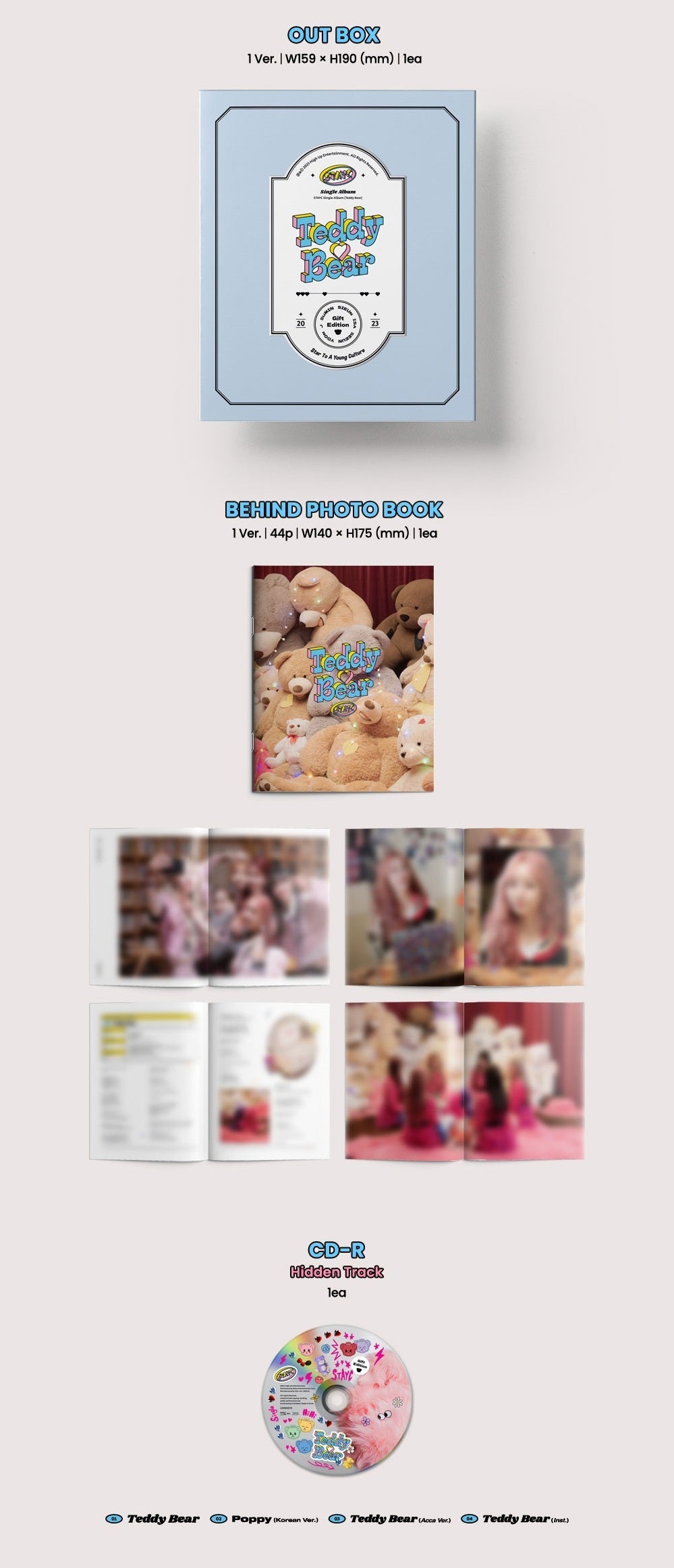 Stayc 4th Single Album - Teddy Bear (Gift Edition Version)