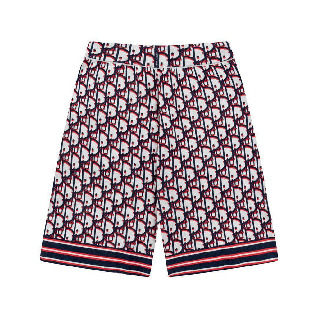 Dior Knit Basketball Shorts 'Red'