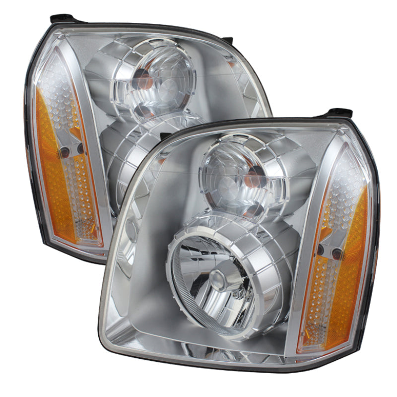 SPYDER Xtune GMC Yukon Denali 07-14/Yukon Xl Denali 07-14 10-14 Crystal Headlights Chrome HD-JH-GYD07-AM-C 9023217