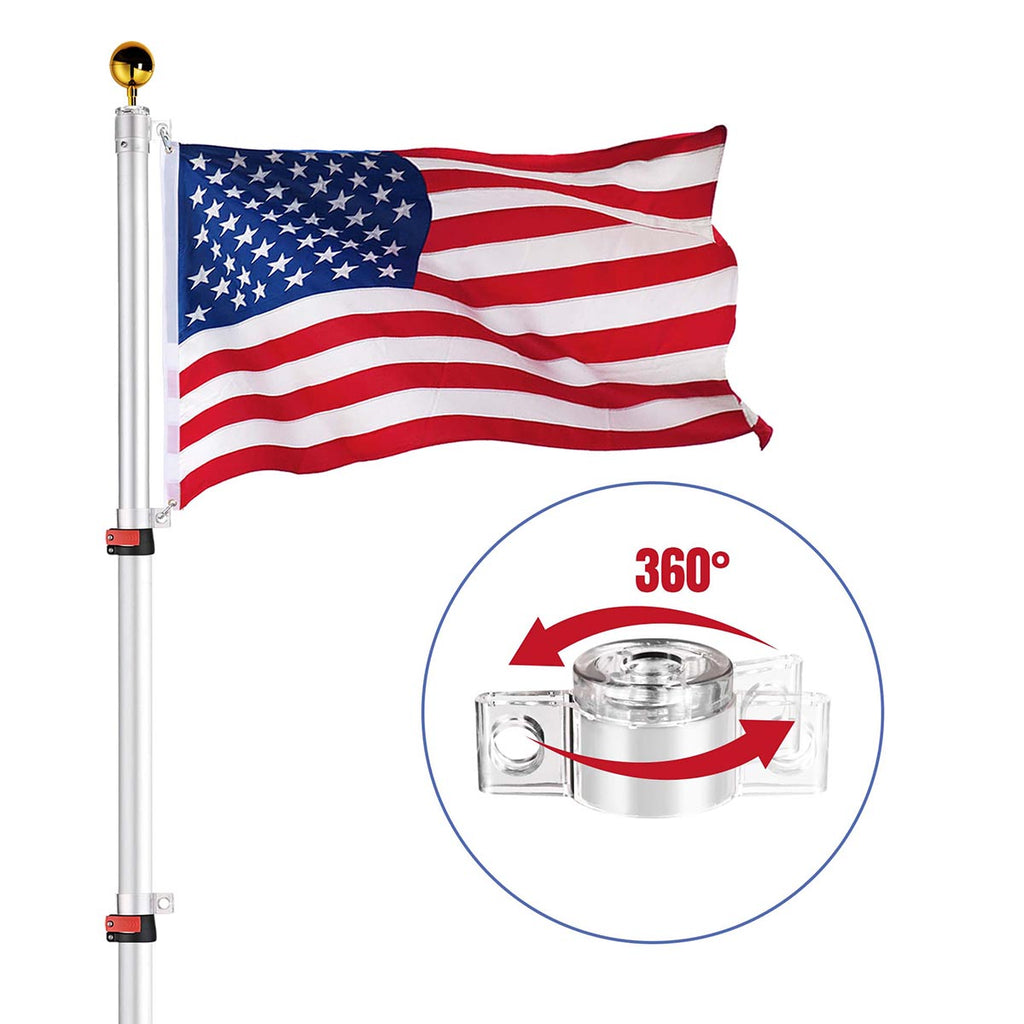 Yescom 20ft Banner Poles for Event, Grand Opening, Promo(Mount Included)