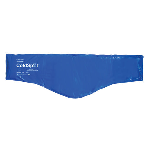 Reusable Heavy Duty Cold Pack for Neck - 6" x 23" Blue Vinyl - 30 Minute Cold Therapy