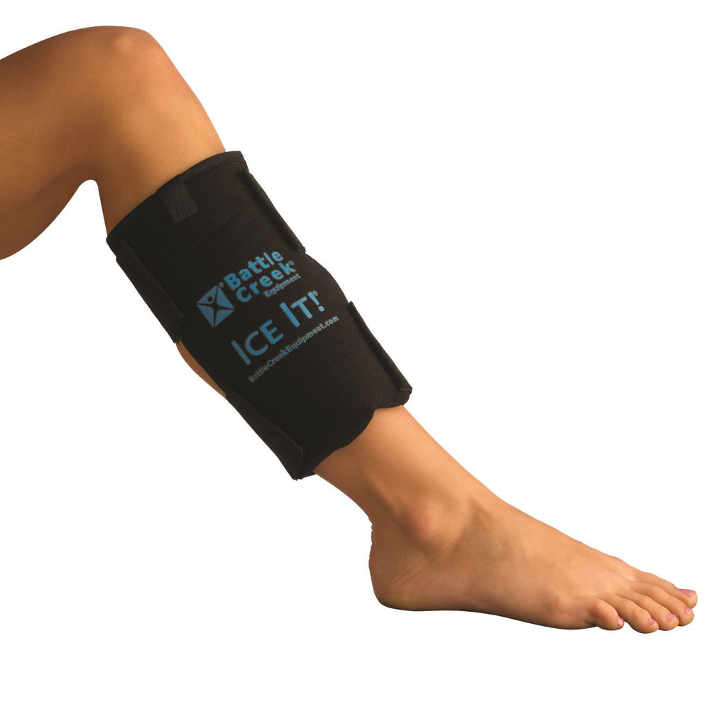 Ice It! Cold Therapy System - 6x9" Reusable Gel Ice Pack with Wrap for Knee, Shoulder & Back Pain Relief
