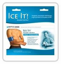 Ice It! 4.5x7 Cold Pack Refill for Wrist, Ankle, Foot - Flexible & Long-Lasting Pain Relief