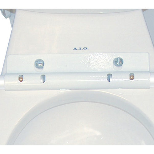 Adjustable Toilet Safety Rail with Waterfall Armrests - 300 lbs Capacity