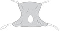 Full Body Mesh Patient Sling - Large 58 x 45 - High Back Support - 450 lb Capacity