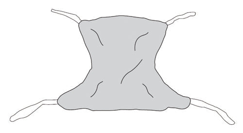 Full Body Mesh Patient Sling, Medium 53" x 42", 450 lb. Capacity