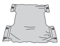 Nylon Patient Lift Sling Seat - 220 lb Capacity - Transfer Sling - 26 x 40 inch