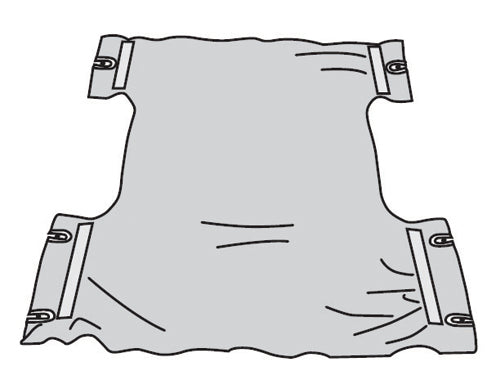 Nylon Patient Lift Sling Seat - 220 lb Capacity - Transfer Sling - 26 x 40 inch