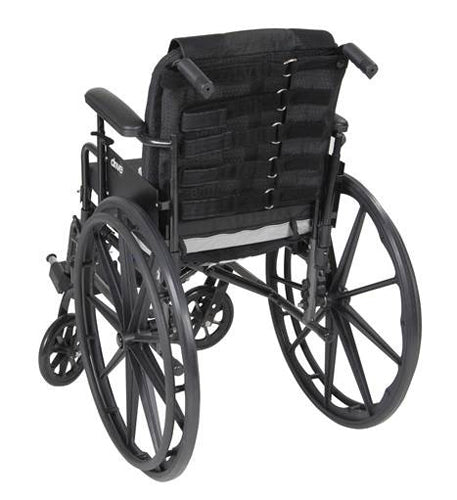 Adjustable Wheelchair Back Cushion with Lumbar Support - High Density Foam Pad