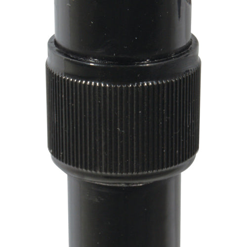 Deluxe Black Adjustable Offset Cane with Comfort Grip and Wrist Strap