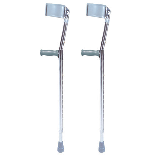 Adjustable Tall Adult Forearm Crutches - 5'10" to 6'6" - 300 lb Capacity (Pair)