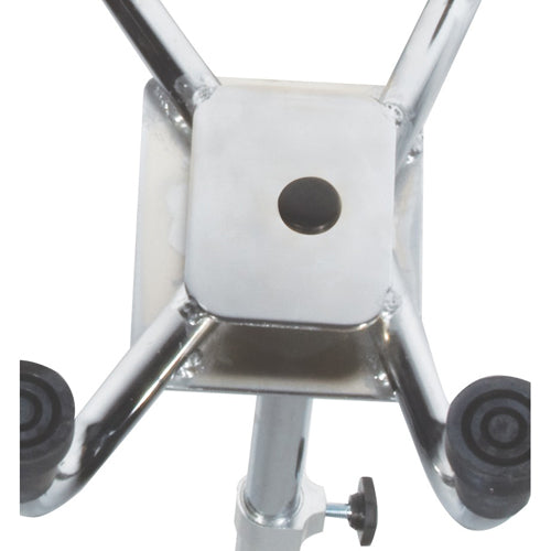 Heavy Duty Quad Cane, Chrome, Large Base, 500 lb Capacity, Adjustable Height