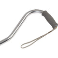 Bariatric Offset Cane - 500 lbs Capacity, Adjustable Height, Silver
