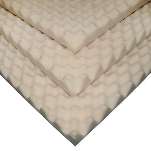 Eggcrate Bed Pad 2 x 33 x 72 - Off-White - Improves Comfort & Circulation
