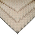 Eggcrate Mattress Pad 3 x 33 x 72 - Off-White Foam Bed Topper for Enhanced Comfort & Circulation