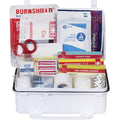 25 Person First Aid Kit - OSHA Compliant, Plastic Case