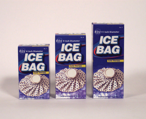 English Ice Bag 9" (Boxed) Medium - Reusable Hot & Cold Therapy for Injuries - Latex