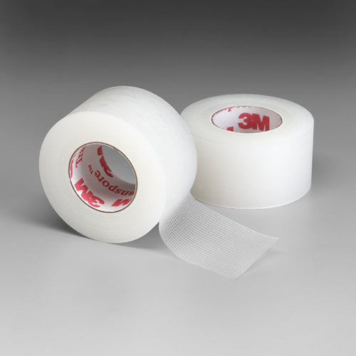 3M Transpore Surgical Tape - 1 Inch x 10 Yards - Clear, Hypoallergenic, Perforated - Box of 12