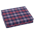 Wheelchair Cushion 18 x 16 x 2 Red Plaid - Durable Foam, Washable Cover