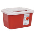 Sharps-A-Gator Gallon Sharps Disposal Container - Counter Unit, Locking Lid