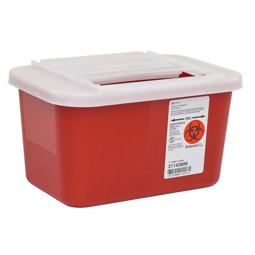 Sharps-A-Gator Gallon Sharps Disposal Container - Counter Unit, Locking Lid