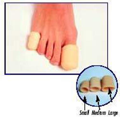 Toe Caps Large Pk/3 - Soft Foam Cushions for Corns, Nail Protection & Pressure Relief