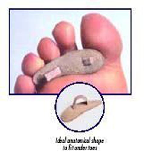 Toe Crest Right Large Pk/3 - Leather Toe Support for Hammer Toes - Women's 11+/Men's 9+