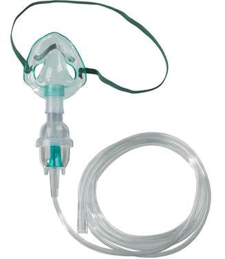 Child Nebulizer Mask Kit with 7' Tubing - Continuous Use Respiratory Treatment