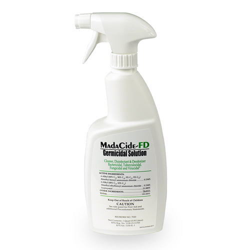MadaCide FD Disinfectant Spray - 32 oz Bottle - Hospital-Grade, Broad-Spectrum Formula