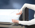 Zippered Mattress Cover 36x80x6 Hospital Bed - Heavy Duty Plastic Protection