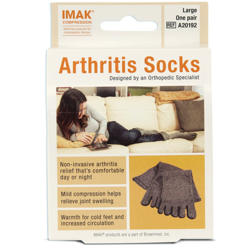 IMAK Arthritis Socks - Small - Mild Compression Cotton Pain Relief (Pair)