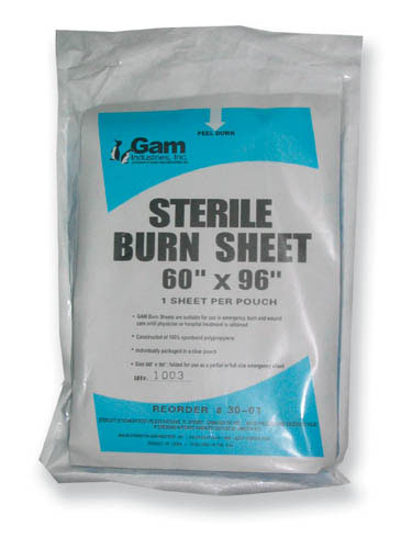 Sterile Burn Sheet 60 x 96 Inch - Emergency First Aid for Burns