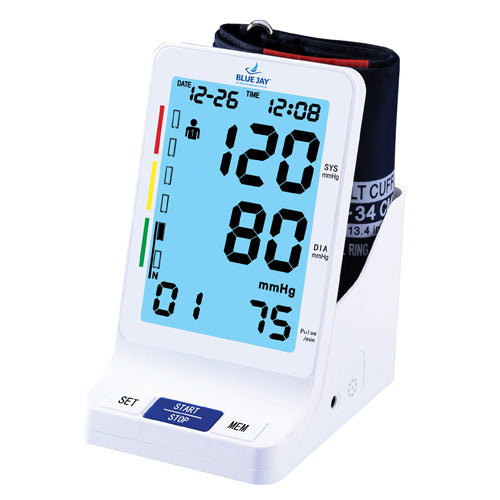 Blue Jay Talking Blood Pressure Monitor – Big Digit Upper Arm Cuff
