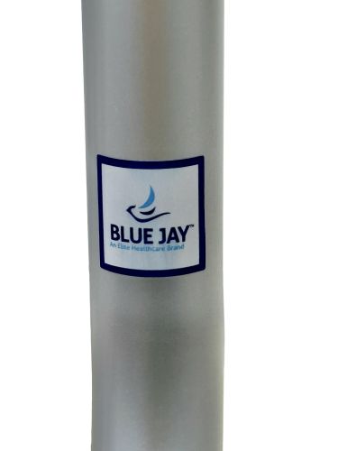 Bathroom Transfer Bench with Adjustable Height and Reversible Back, 400 lb Capacity - Blue Jay