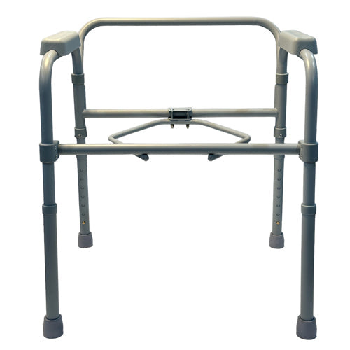 Blue Jay Folding Steel Commode with Elongated Seat, 350 lbs Capacity