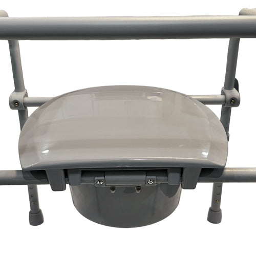 Blue Jay Folding Steel Commode with Elongated Seat, 350 lbs Capacity