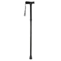 Folding Cane with Comfort Grip, Black, 33-37 Inch Adjustable - Includes Carry Pouch