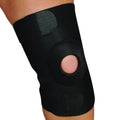 Blue Jay Adjustable Open Patella Knee Support - Black L/XL - Neoprene Stabilizing Brace