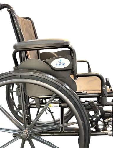 18" K3 Wheelchair with Elevating Leg Rests, Adjustable Seat Depth & Flip-Back Arms