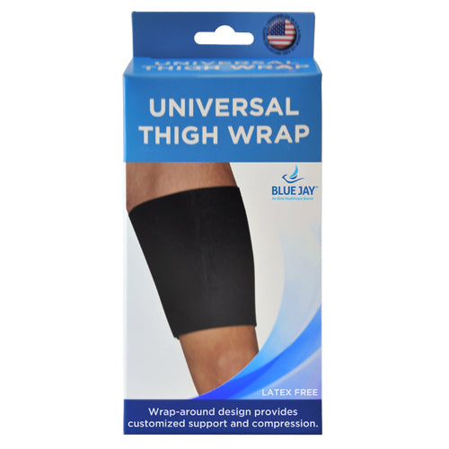 Blue Jay Universal Thigh Wrap Black - Hamstring, Quad & Groin Support - One Size