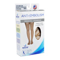 Anti-Embolism Stockings, 15-20 mmHg, Thigh High, Closed Toe, Small - Beige