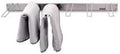 Stainless Steel Towel Rack with 6 Hooks - Wall Mount Bathroom Organizer 33" L