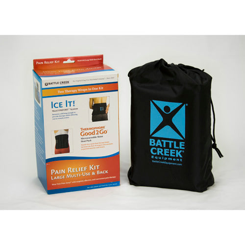 Large Back, Hip & Joint Pain Relief Kit - Hot & Cold Therapy with MaxComfort Wrap & Straps