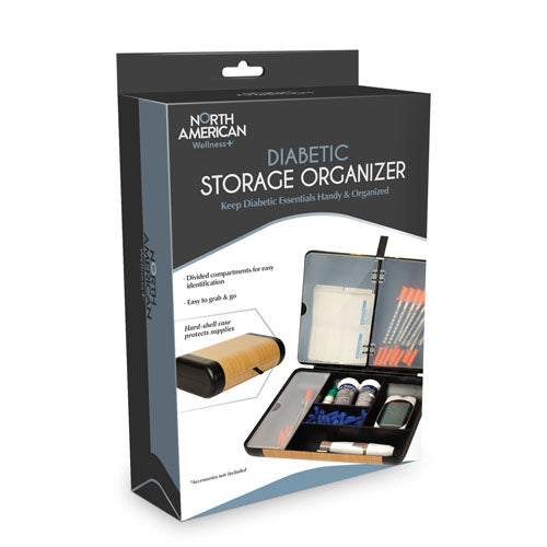 Diabetic Supplies Organizer Case, Portable Travel Storage for Glucometer & Diabetes Care