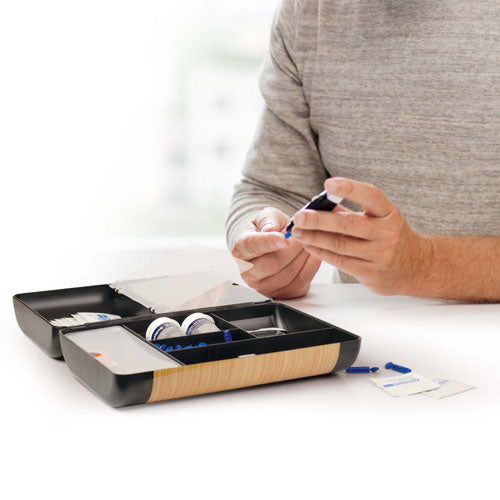Diabetic Supplies Organizer Case, Portable Travel Storage for Glucometer & Diabetes Care
