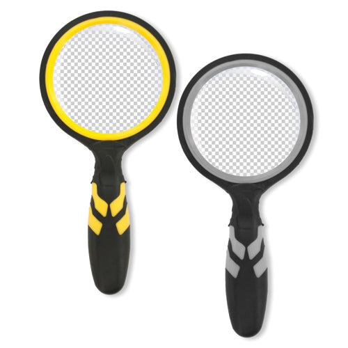 Magnifying Glass Countertop Display - 2.75" Diameter, Rubber Grip - Bx/24