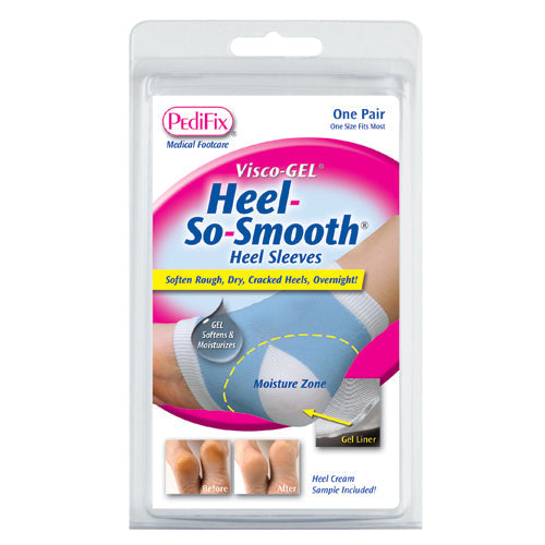 Visco-Gel Moisturizing Heel Sleeves with Vitamin E, One Size, 1 Pair