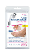 Pedi-Gel Comfort Gel Sheets 2 x 3.5 (Pk/2) | Cushioned Callus Prevention for Shoes & Feet